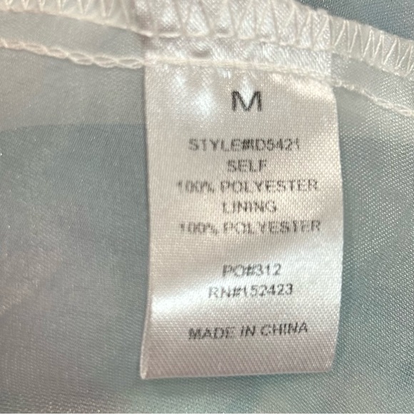 NEW Klesis Babydoll Blue Puff Sleeve Mini Dress Cupcake Dress Size M - Picture 5 of 6